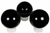 4 1/2" Polished Black Obsidian Spheres - Photo 2